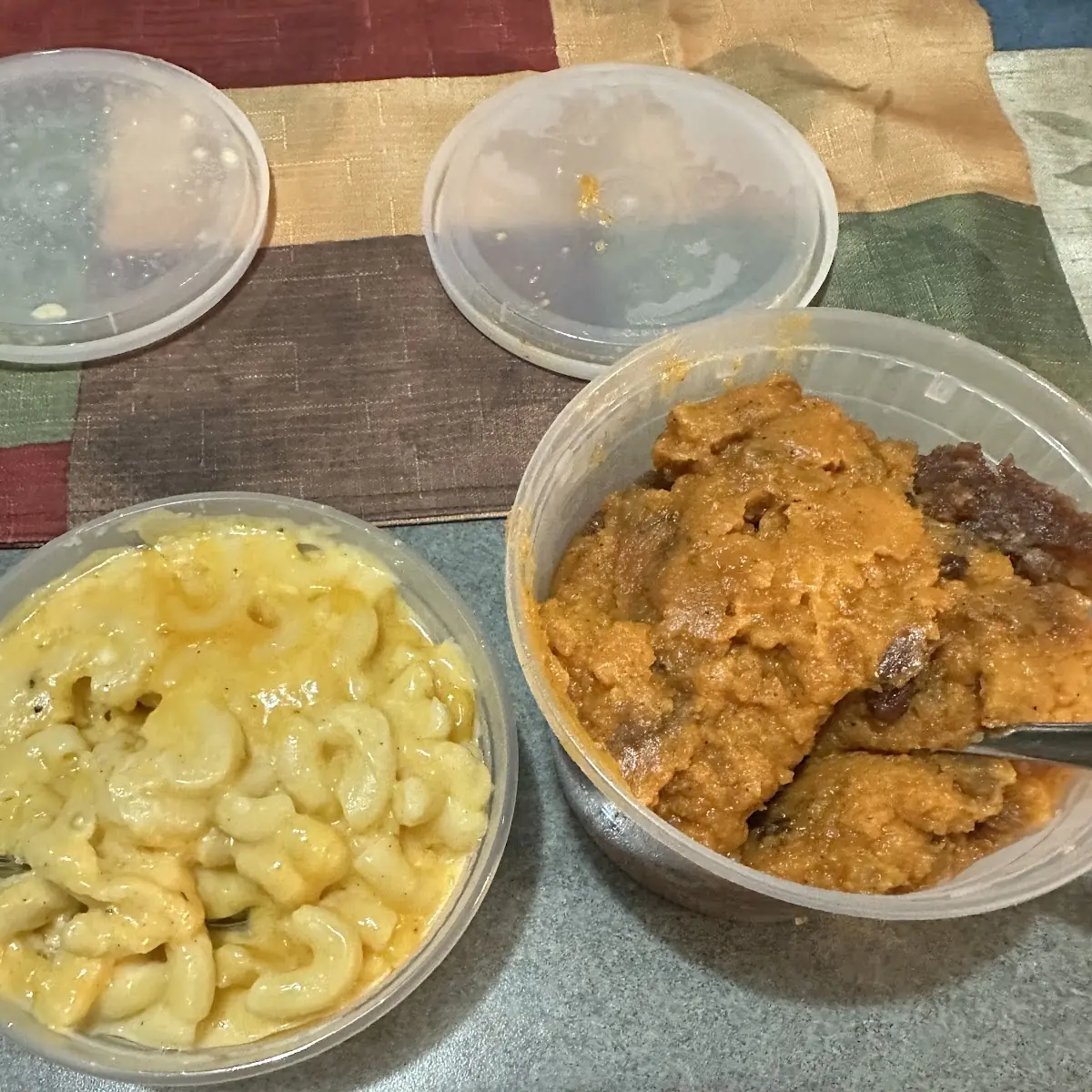 Mac & Cheese and Yams