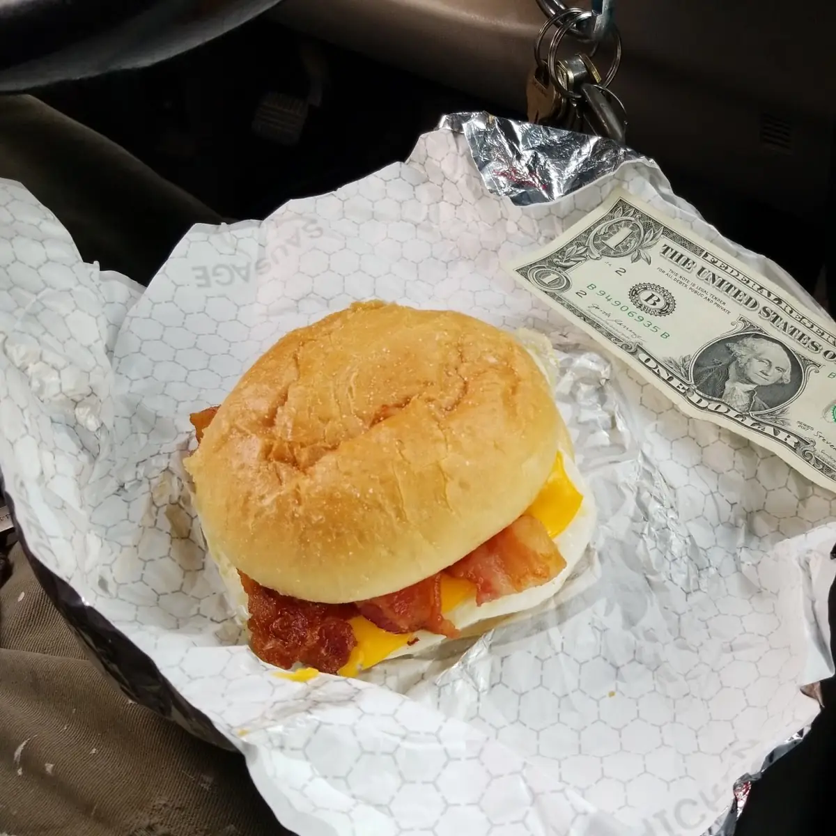 Bacon Egg Sandwich Size Veiw 2