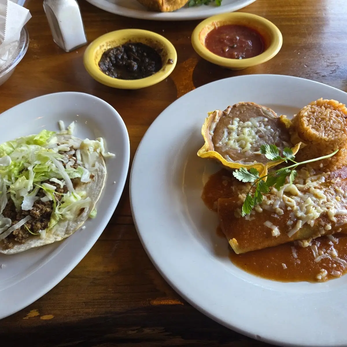 9. Bean Burrito, Cheese Enchilada & Chalupa