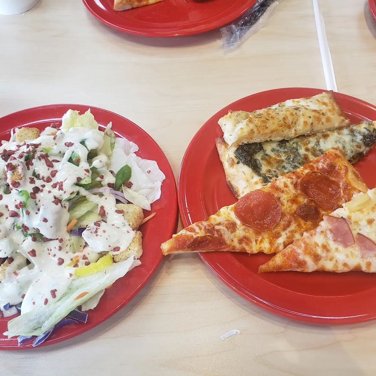 Salad Bar and Pizza