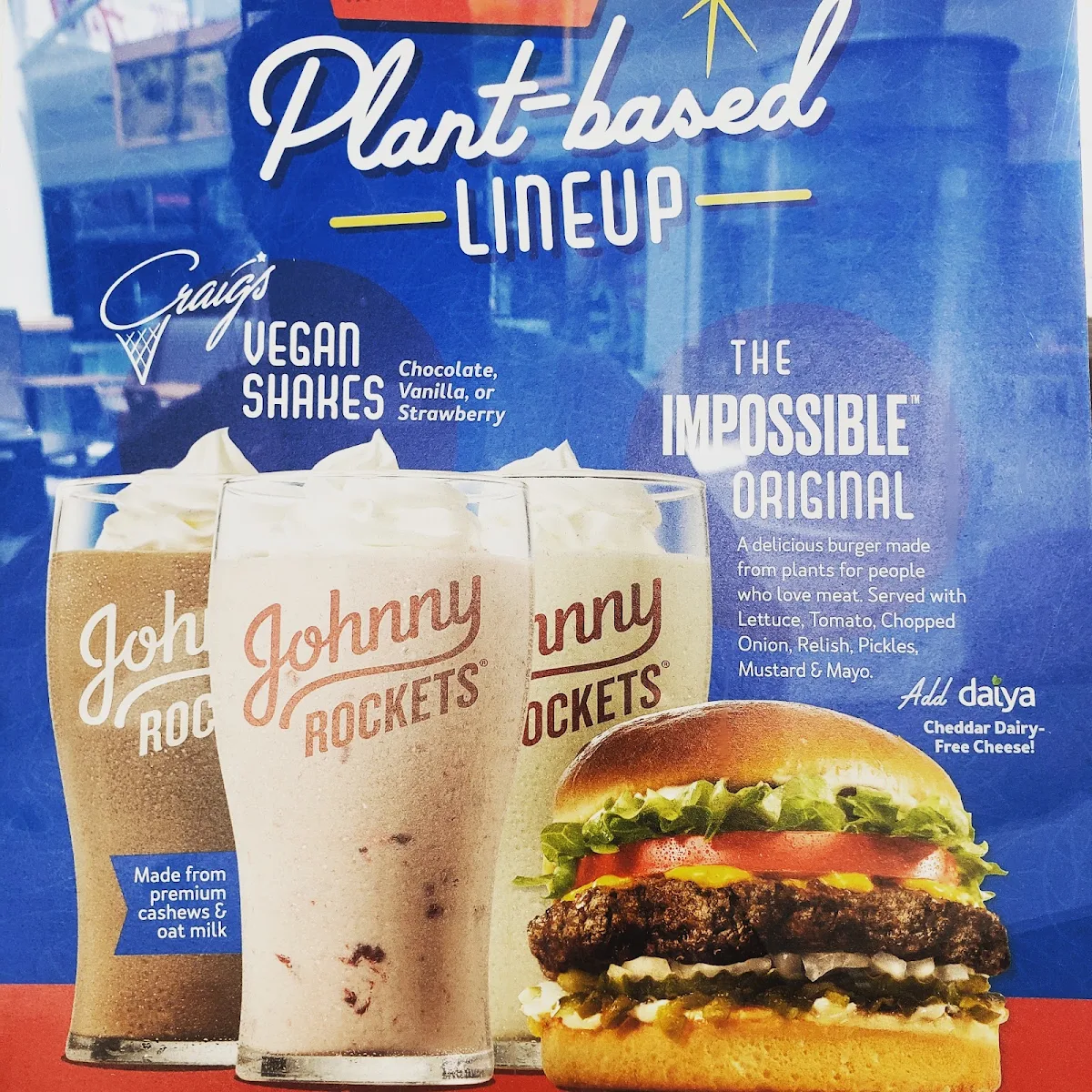 Impossible Plant Based Burger and Vegan Shake