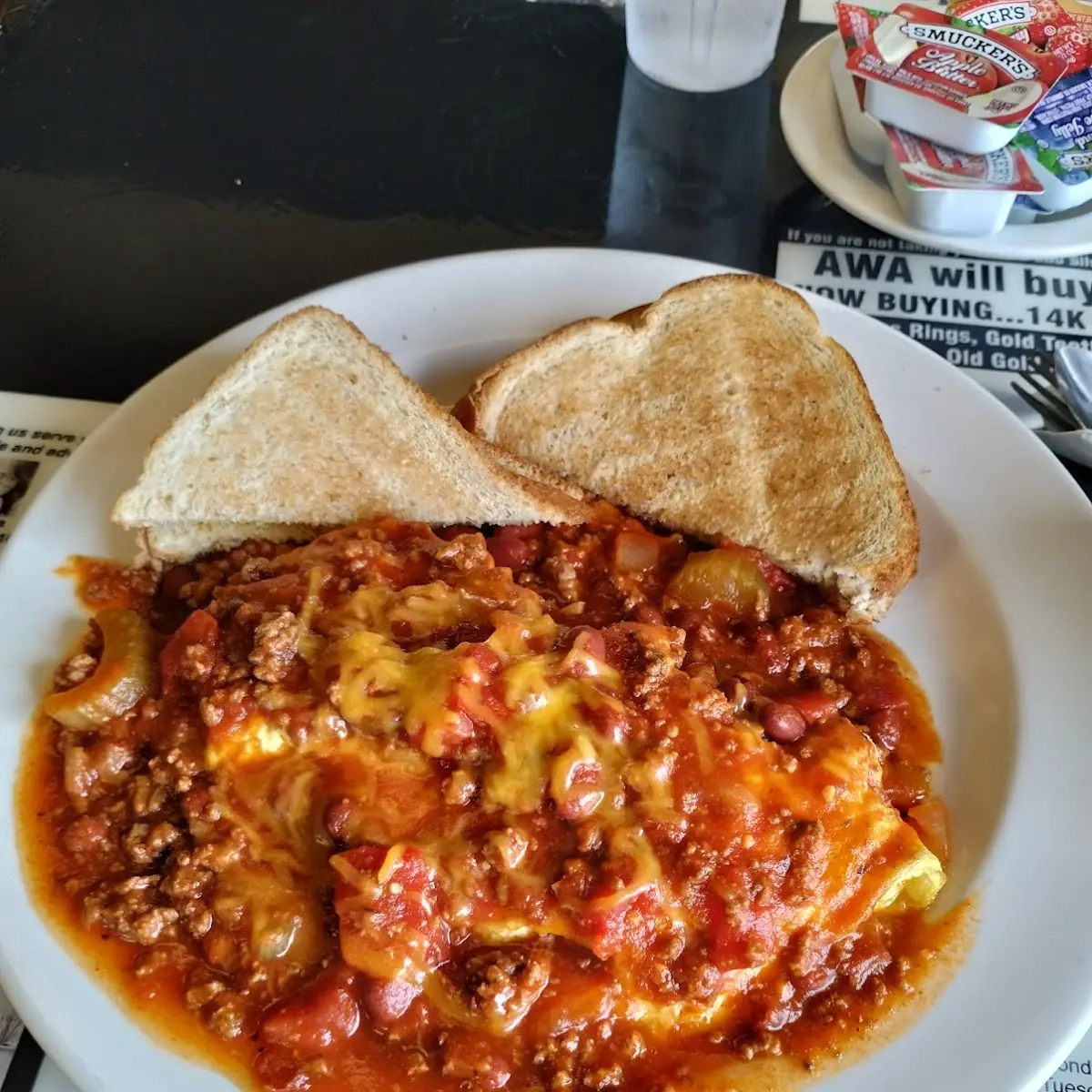 Chili and Cheese Omelette