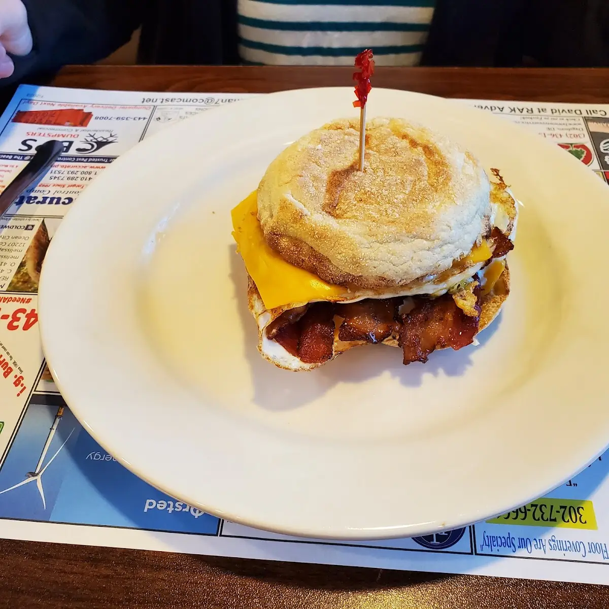Bacon and Egg Breakfast Sandwich