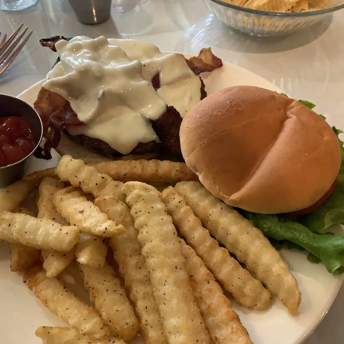 Bacon Cheeseburger with Fries
