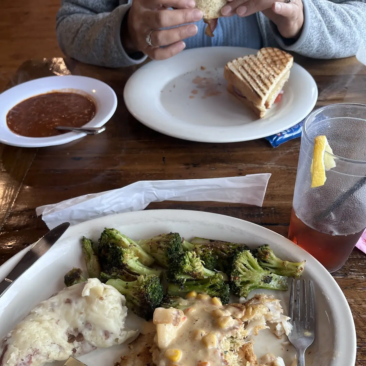 Tilapia Fillet with Crab Cake