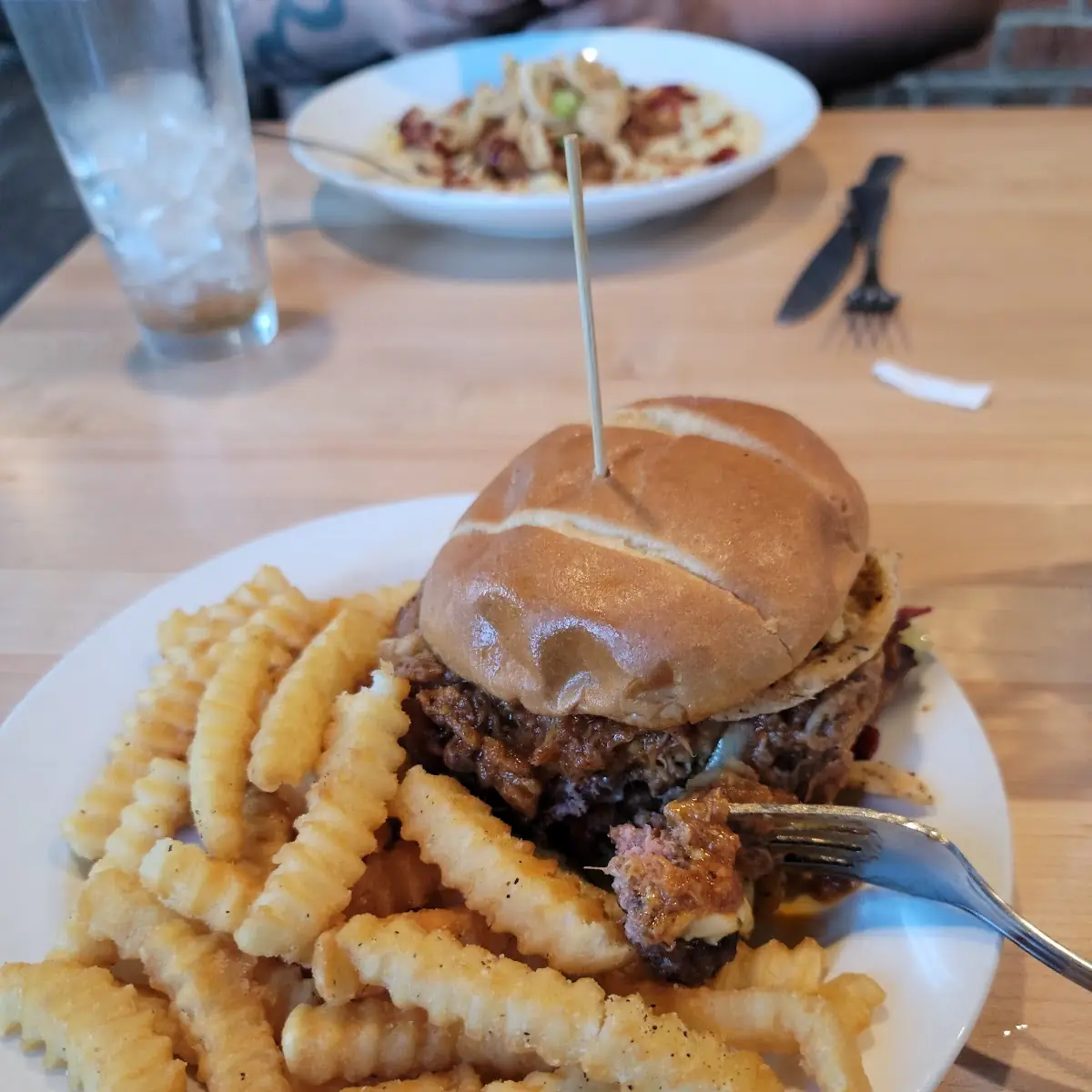 Pulled BBQ Pork & Bacon Burger