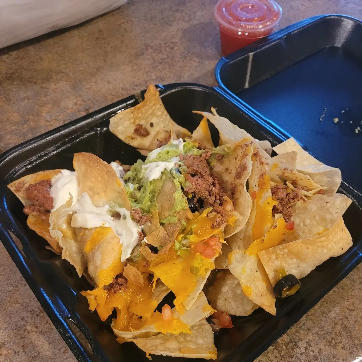 Chilies and Cheese Nachos