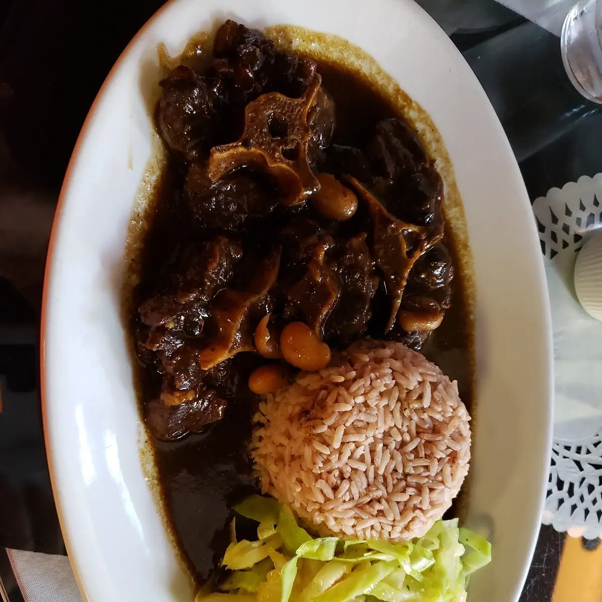 Oxtail and Butter Beans Entree