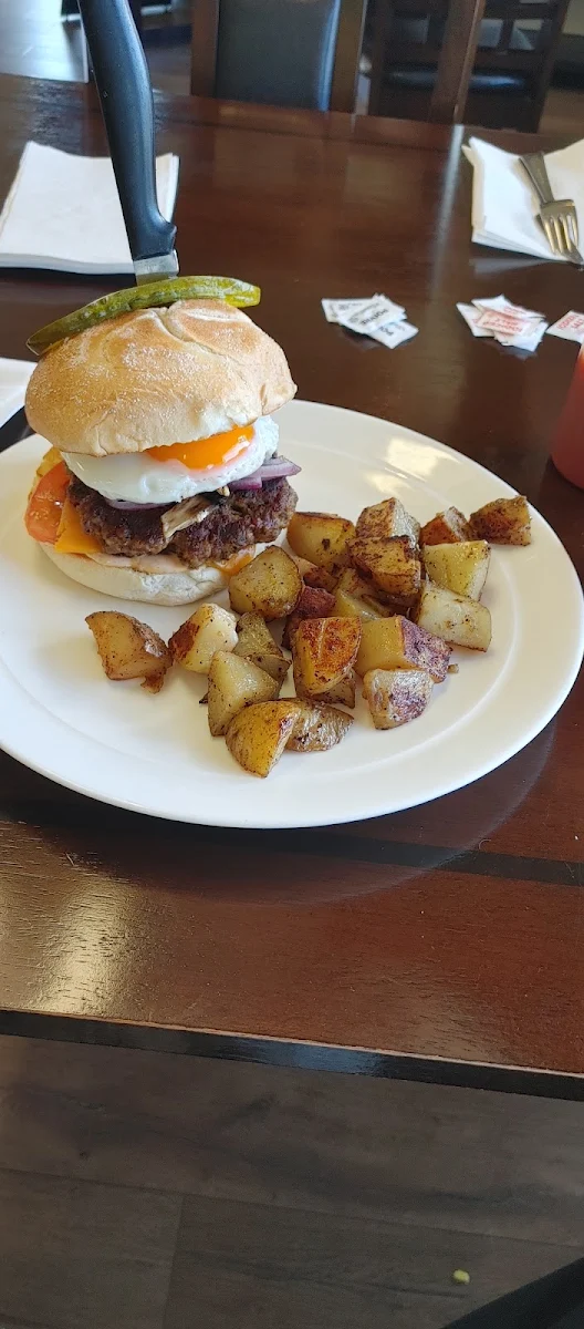 Sunny Burger w over Easy Fried Egg