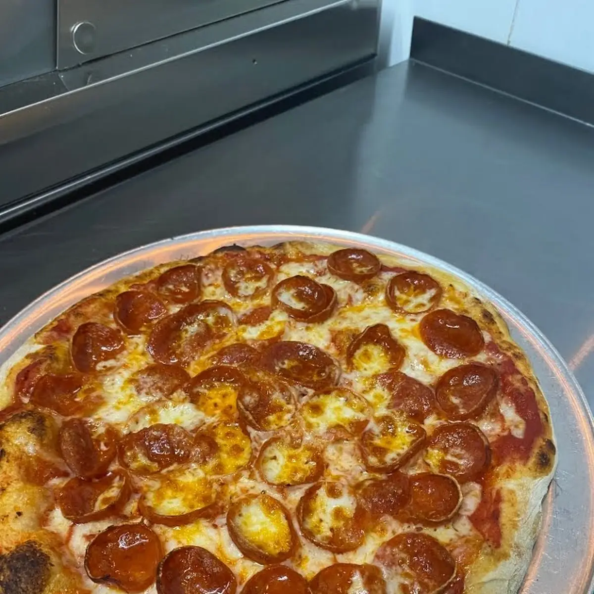 Wood-Fired Pepperoni Pizza