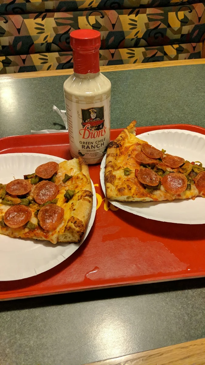 Green Chile Pepperoni Pizza
