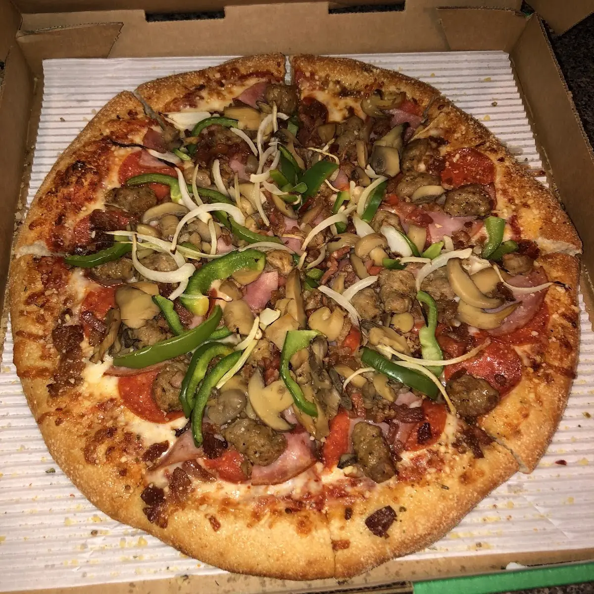 Fiery Sausage & Peppers Pizza