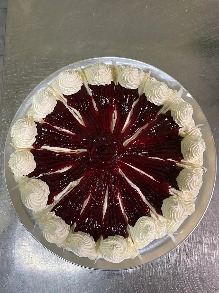 Sky High Raspberry Cheesecake Slice