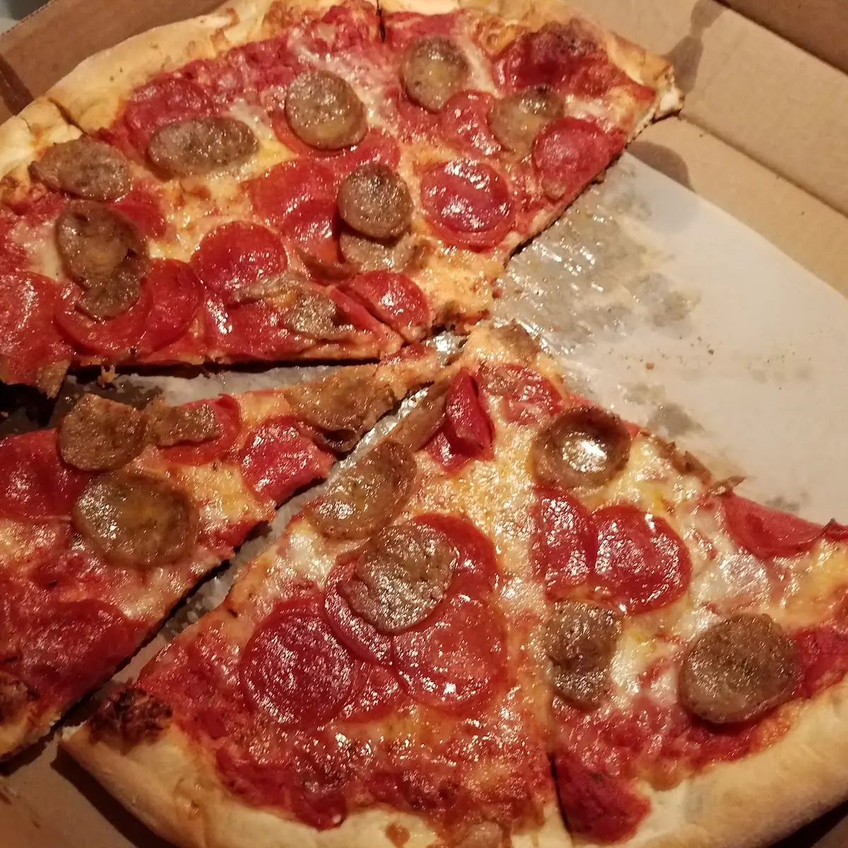 Pepperoni and Sausage Pizza