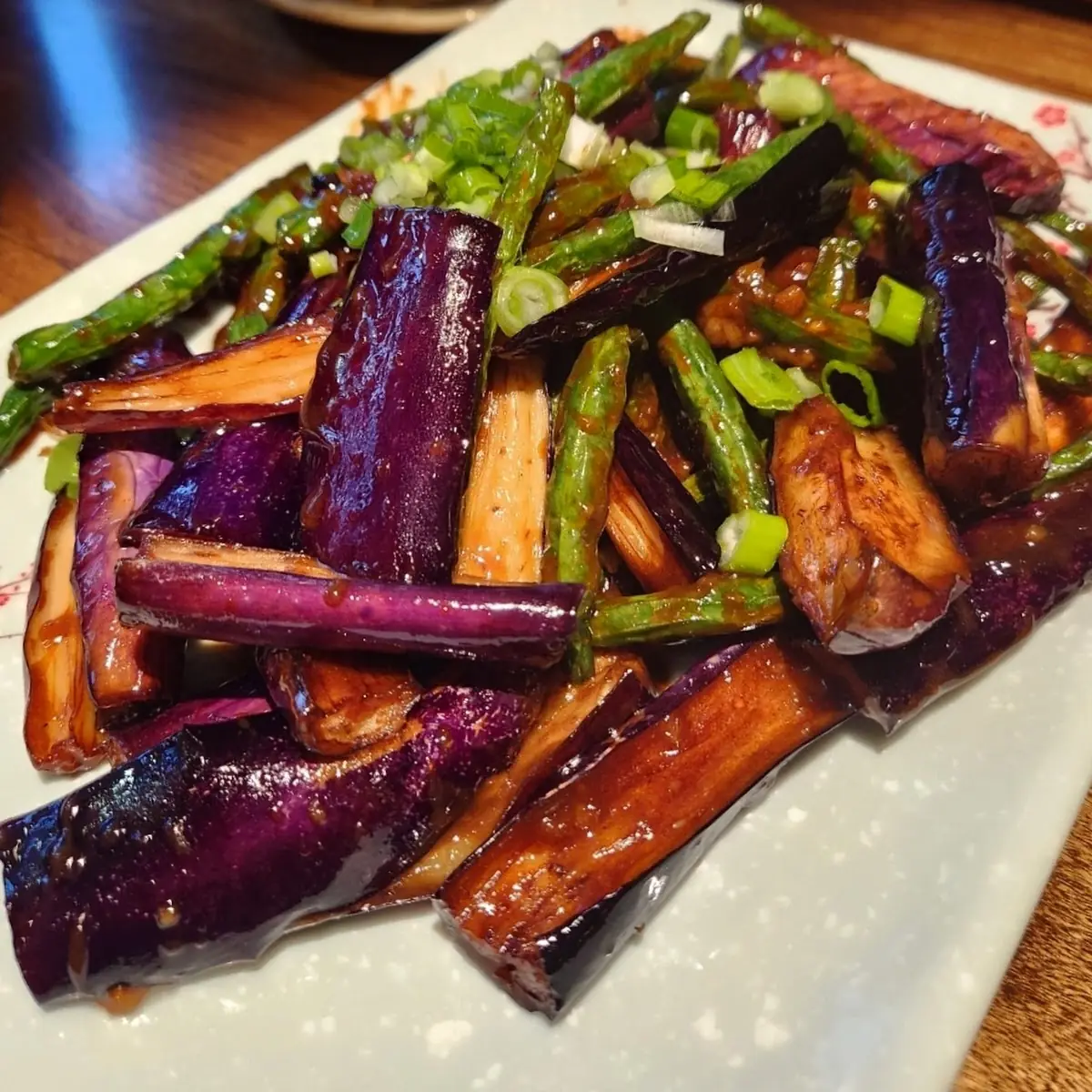 Sauteed Eggplant and Green Beans