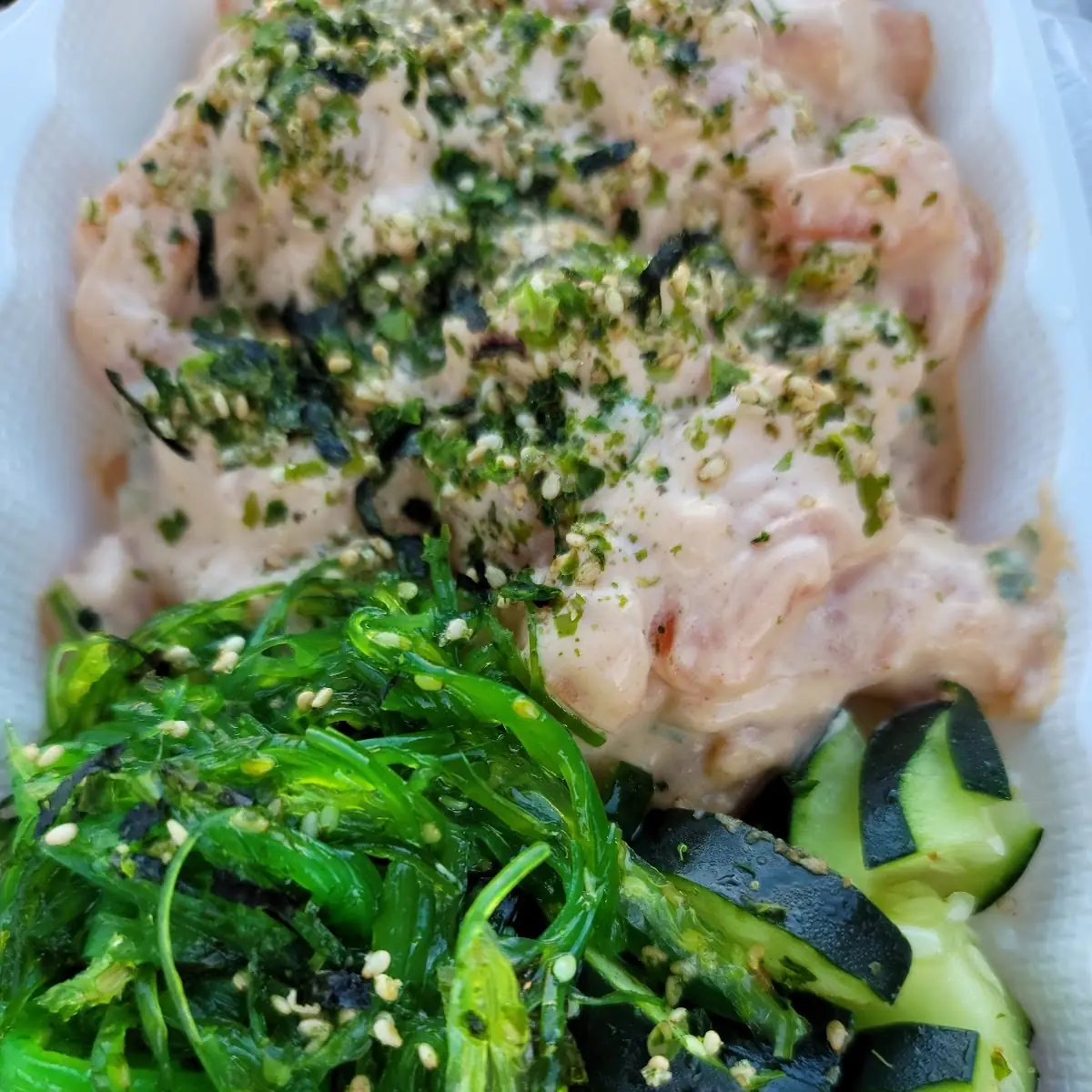 Spicy Salmon Poke Bowl