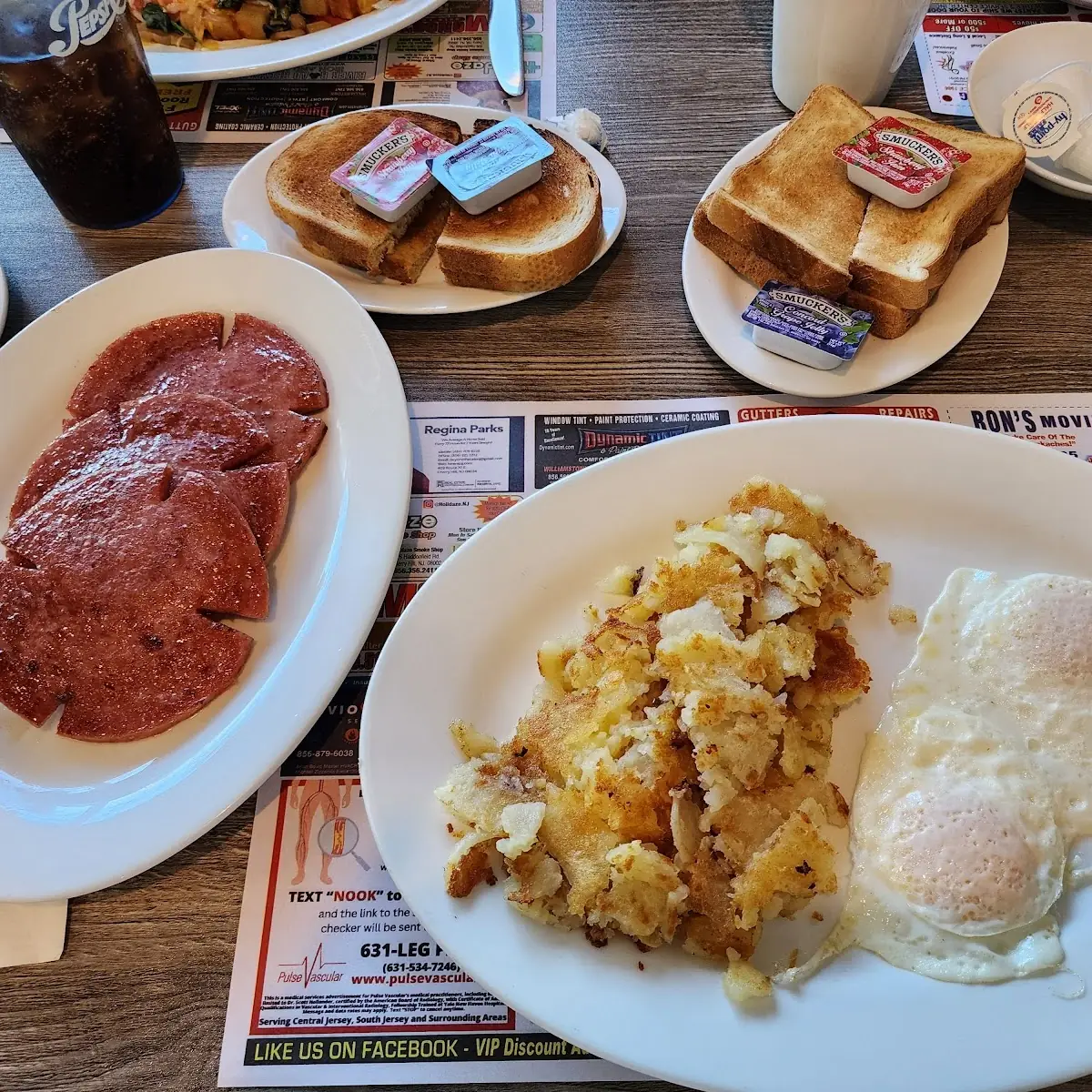 Eggs Home Fries and Pork Roll