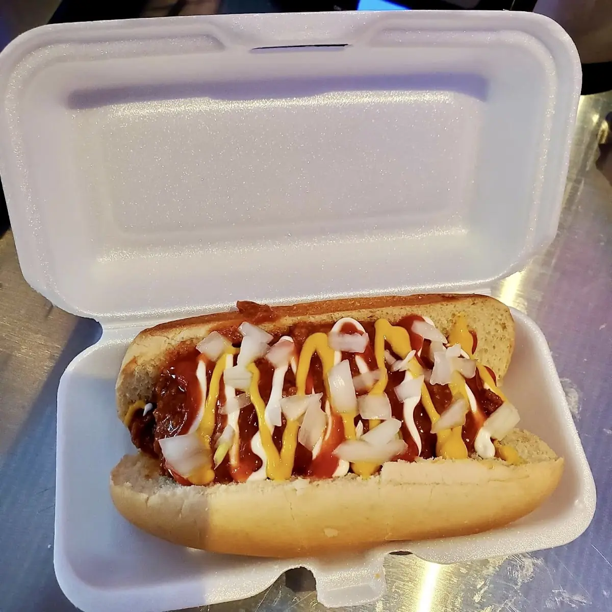 Dressed Chili Dog