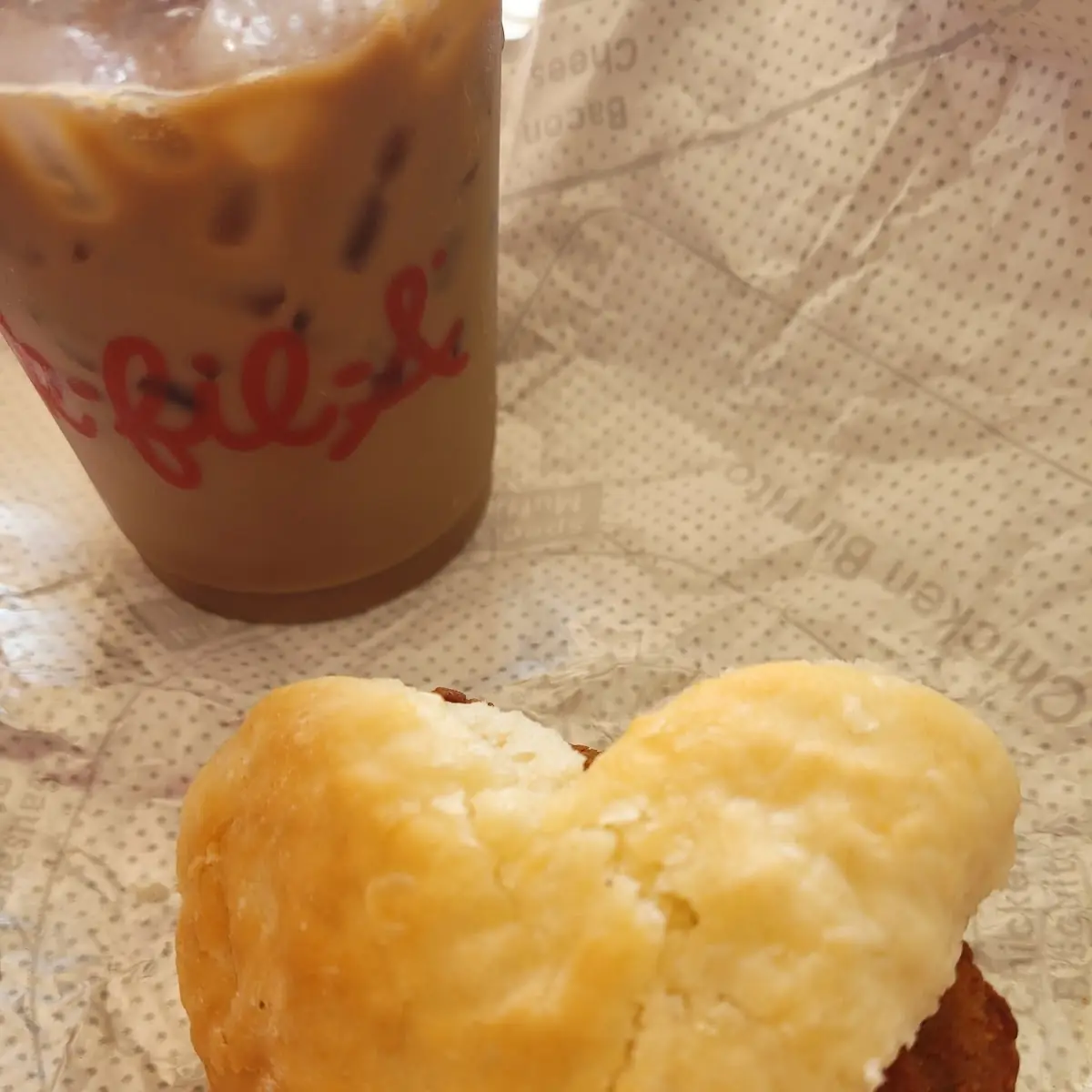Chicken Biscuit Heart Shaped for Valentines Day