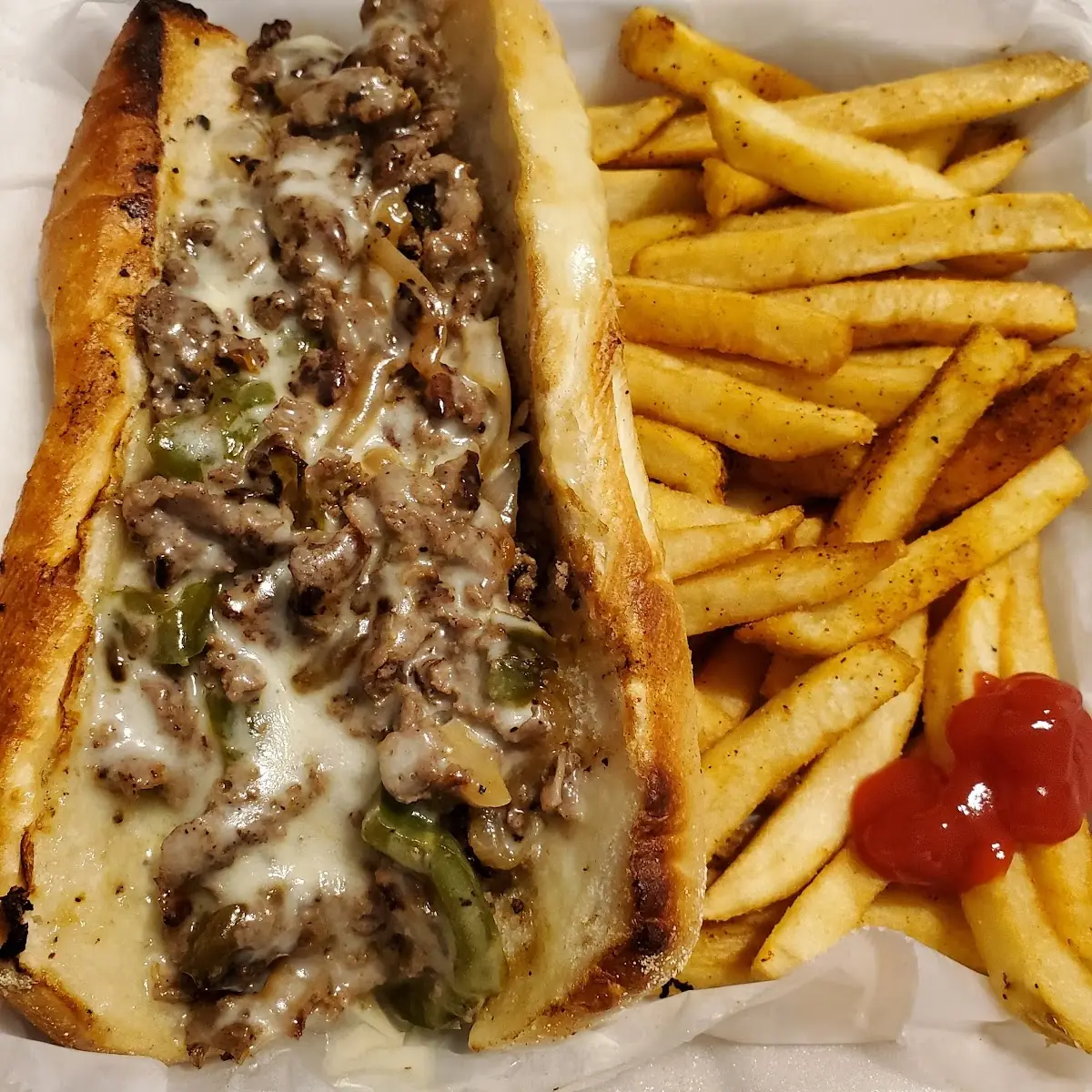 Philly Cheese Steak with Fries