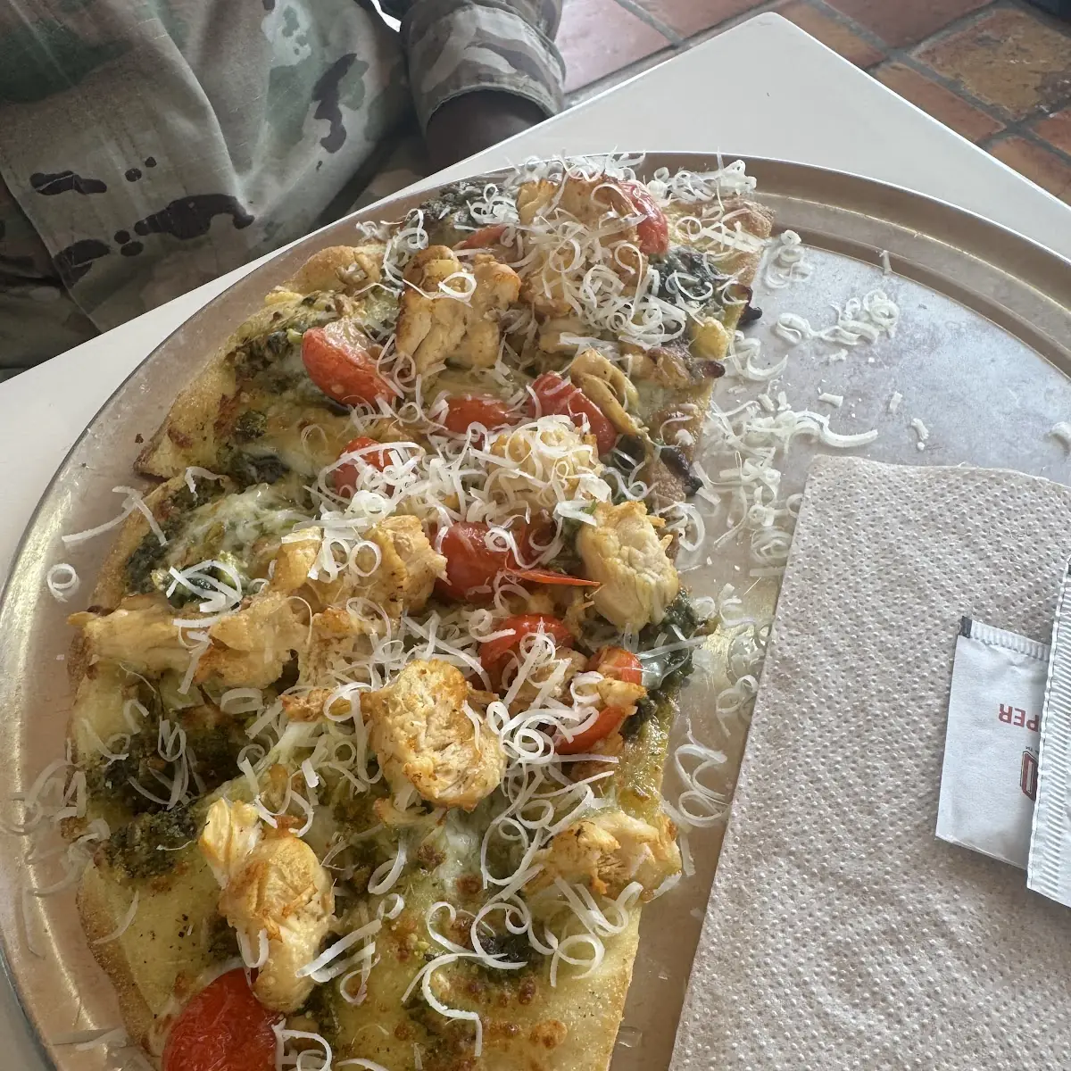 Chicken Pesto Pizza