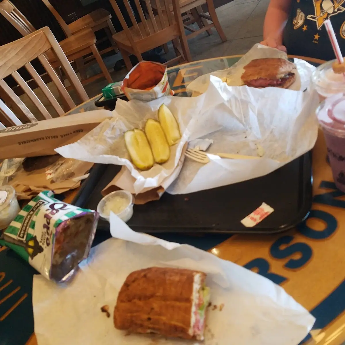 Sandwich and Pickles