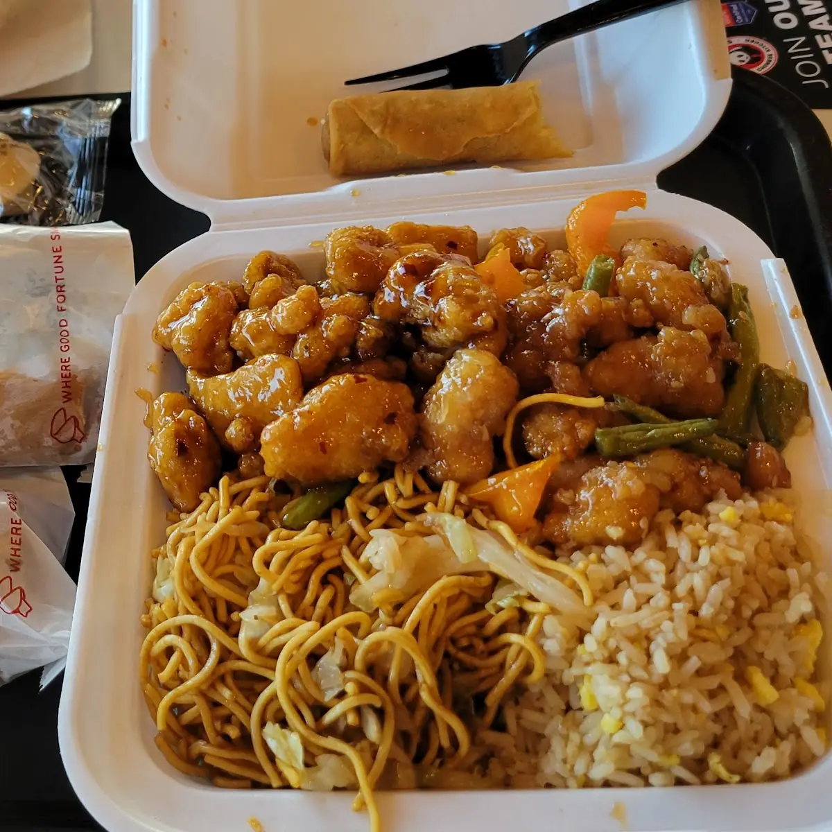 Orange Chicken Fried Rice Noodles