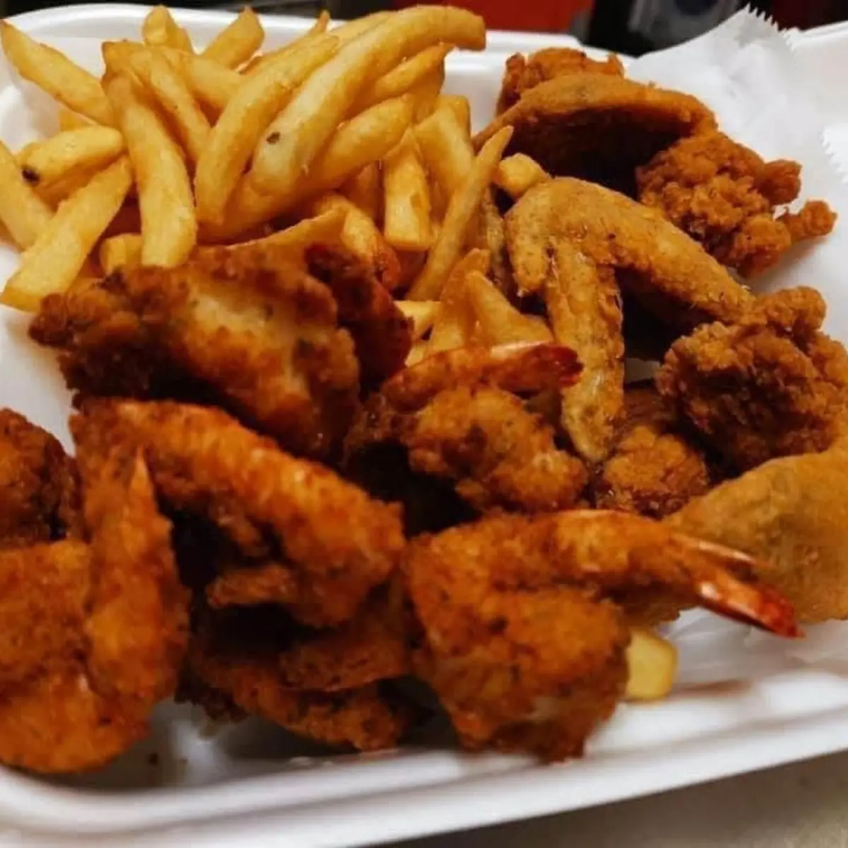 Crispy Fried Chicken and Fries