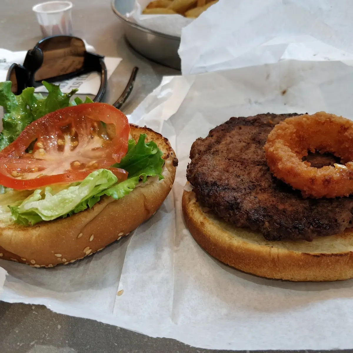 5oz Angus Beef Burger Combo with Free a Surper, South St. Burger