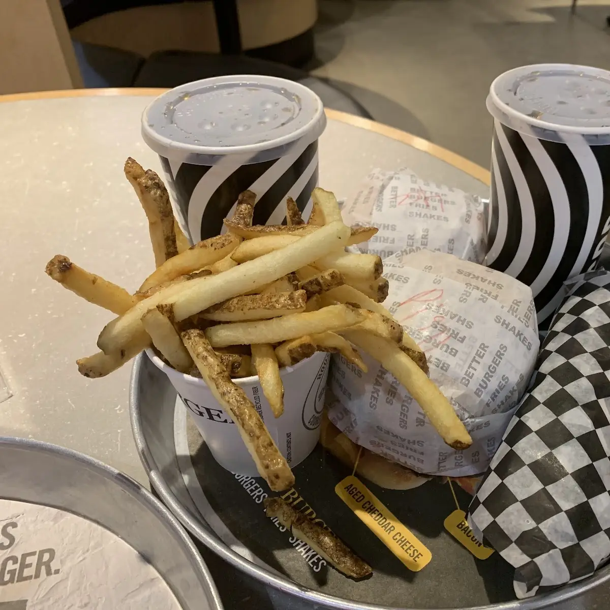 Chicken and Beef Burger Combo, South St. Burger
