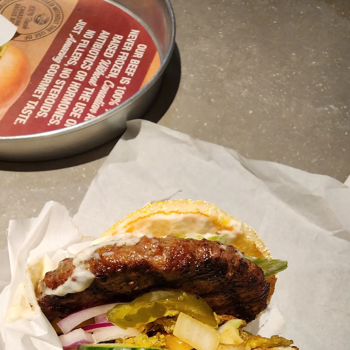 Custom Angus Burger, South St. Burger