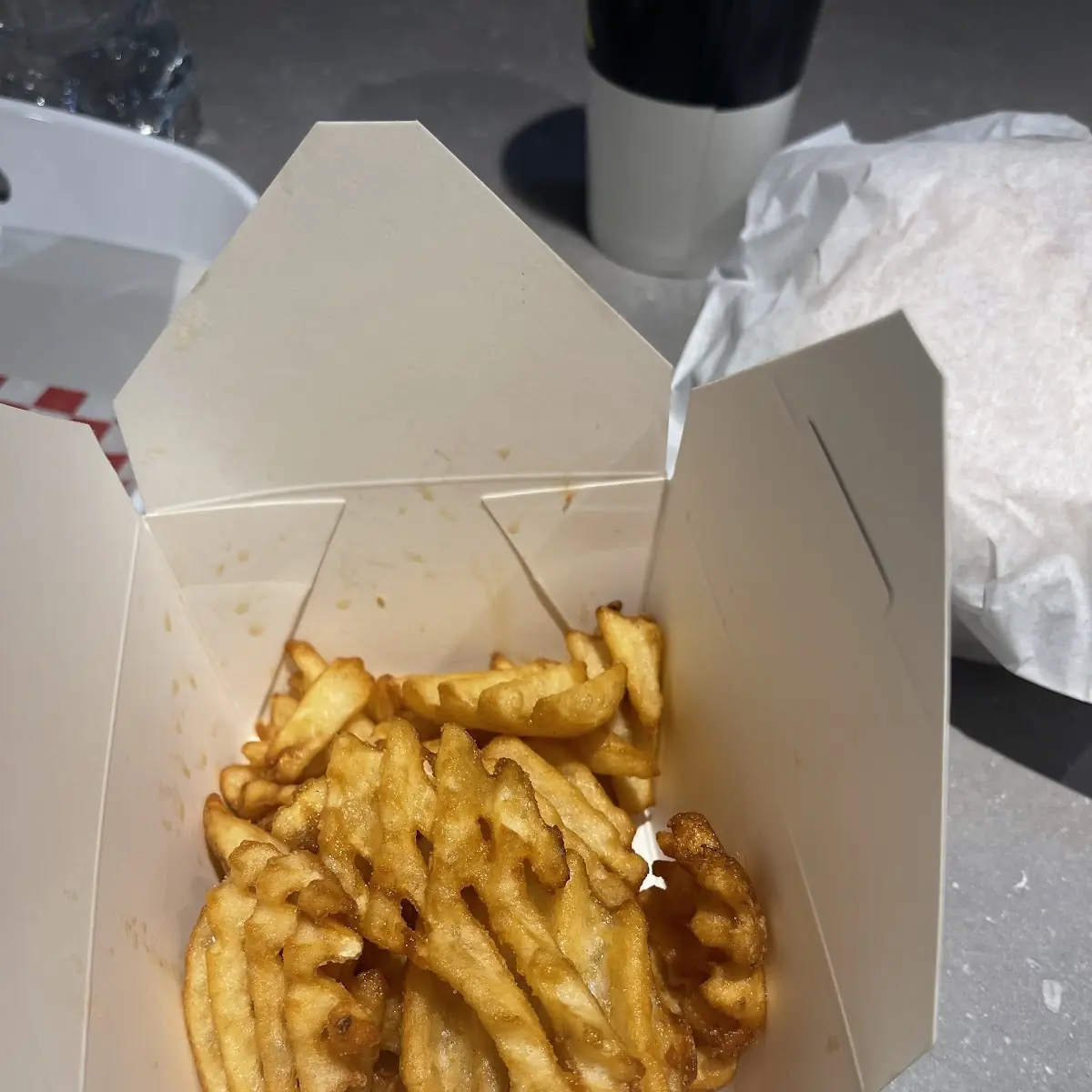 Waffle Fries, South St. Burger