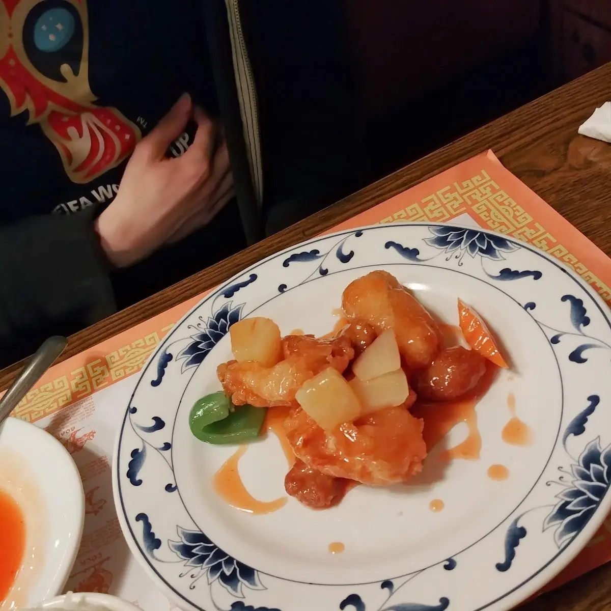 Orange Chicken Pork and Shrimp Medley