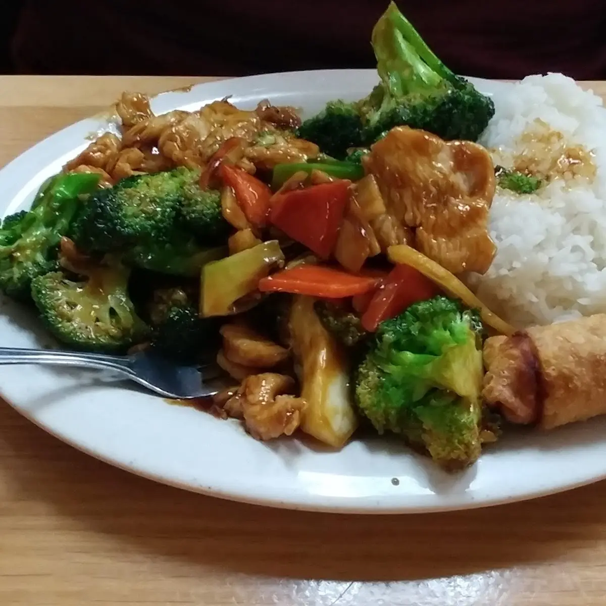 Szechuan Chicken Combination Plate