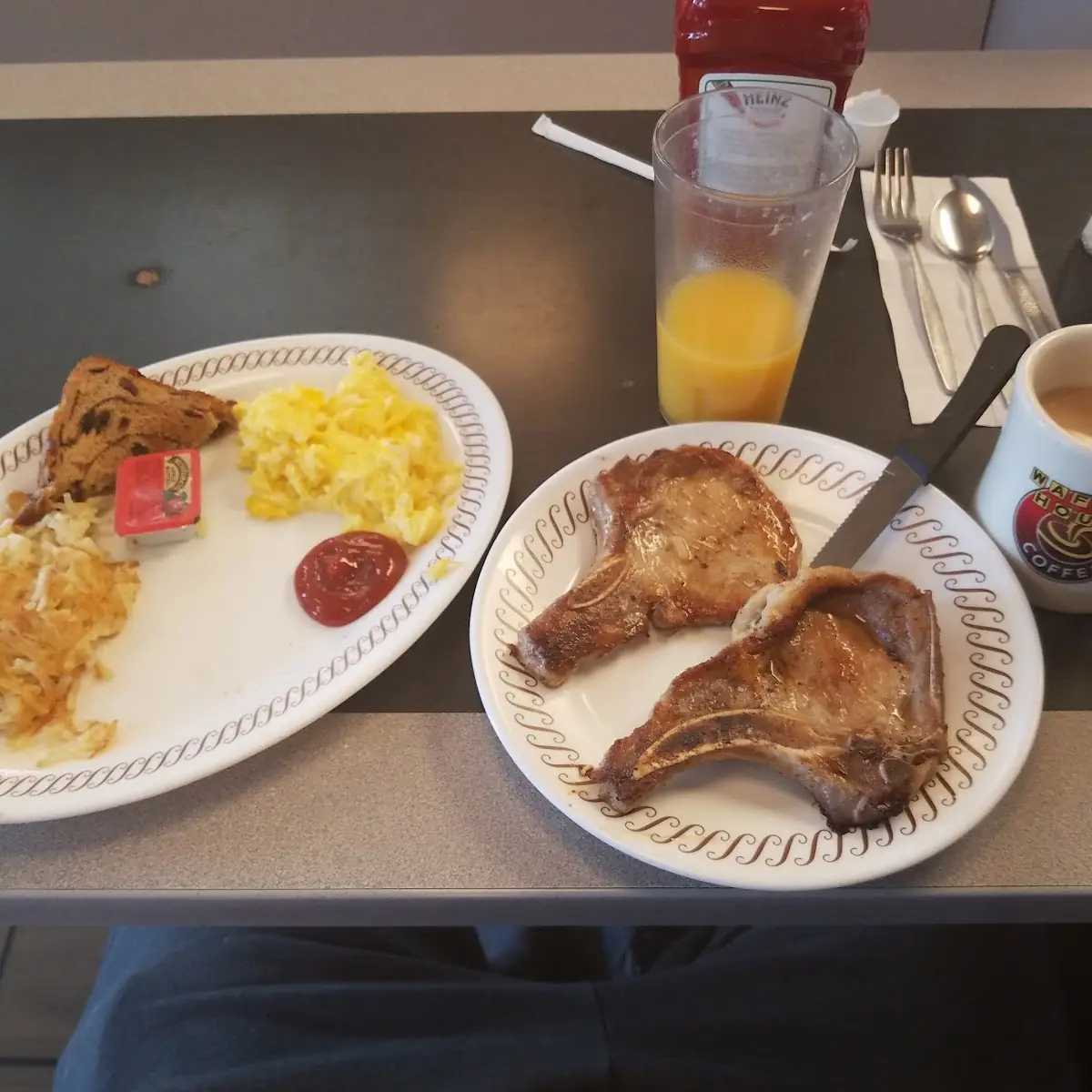 Pork Chops and Eggs
