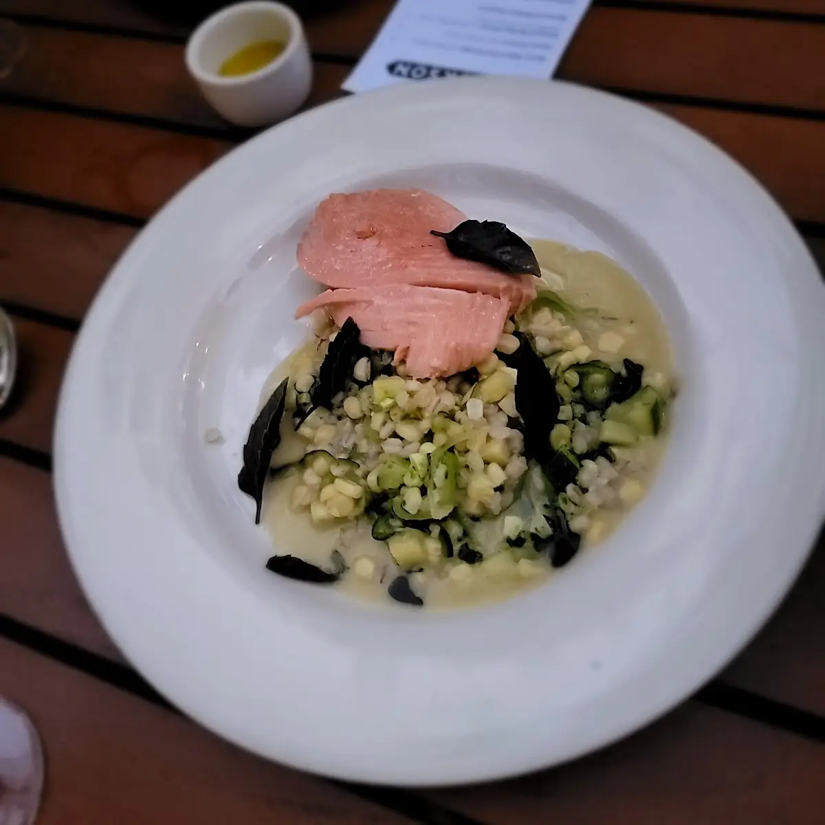 Slow Cooked Local Salmon