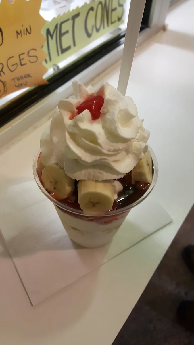 Upside Down Banana Split