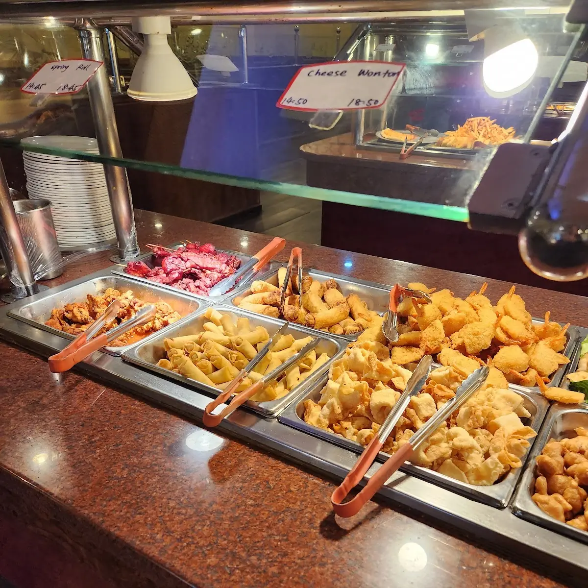 Cold Won Tons and Egg Rolls