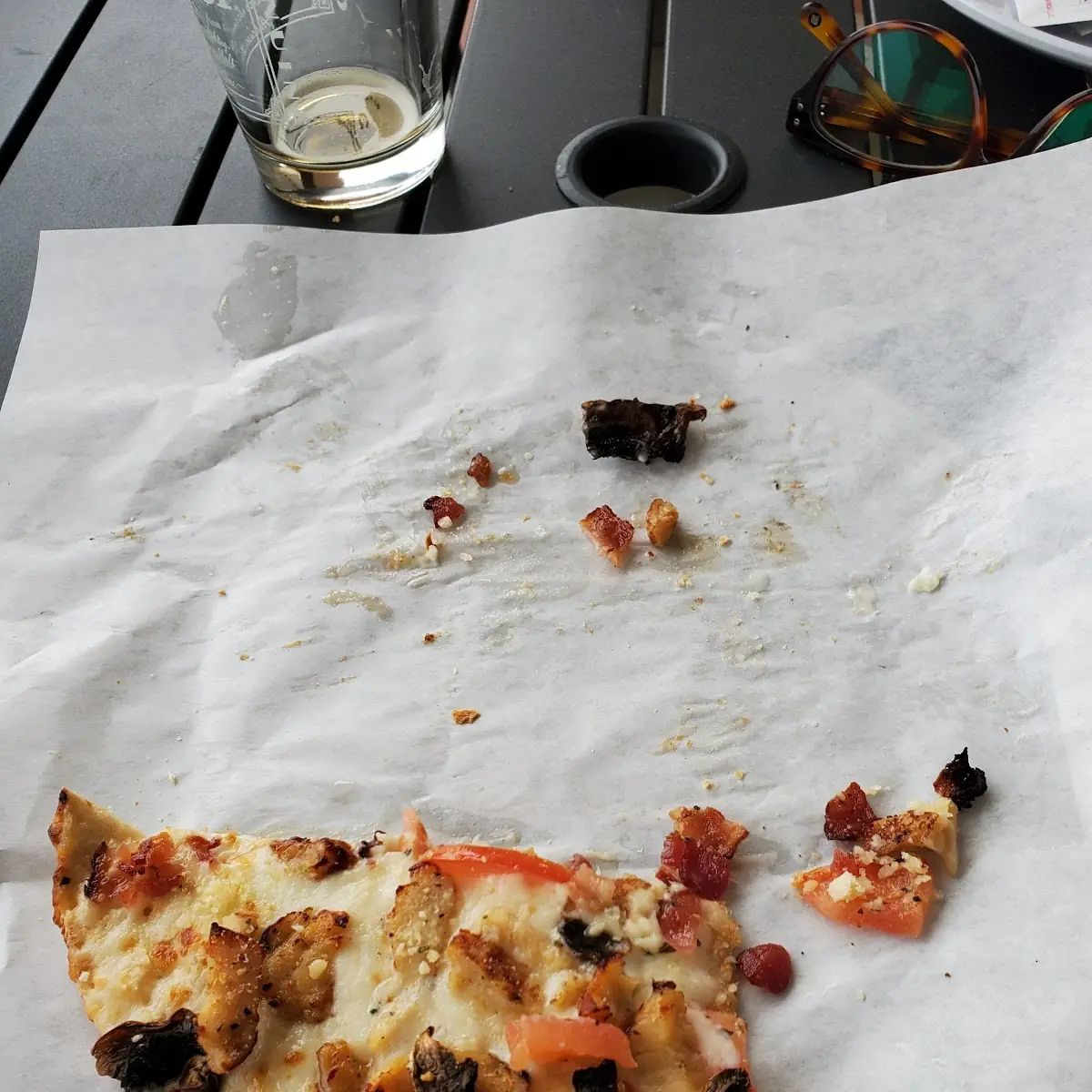 Chicken Alfredo Thin Crust Pizza