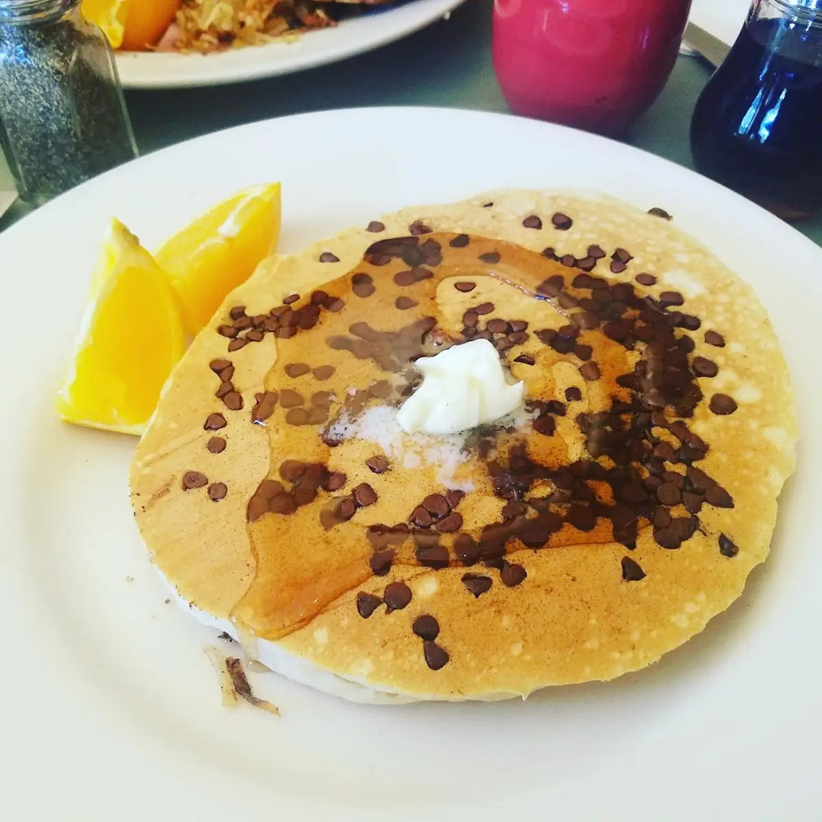 Raspberry Truffle Pancakes
