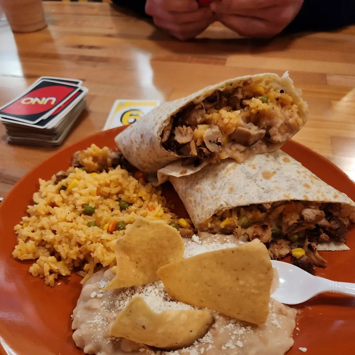 Chicken Burrito Rice & Beans
