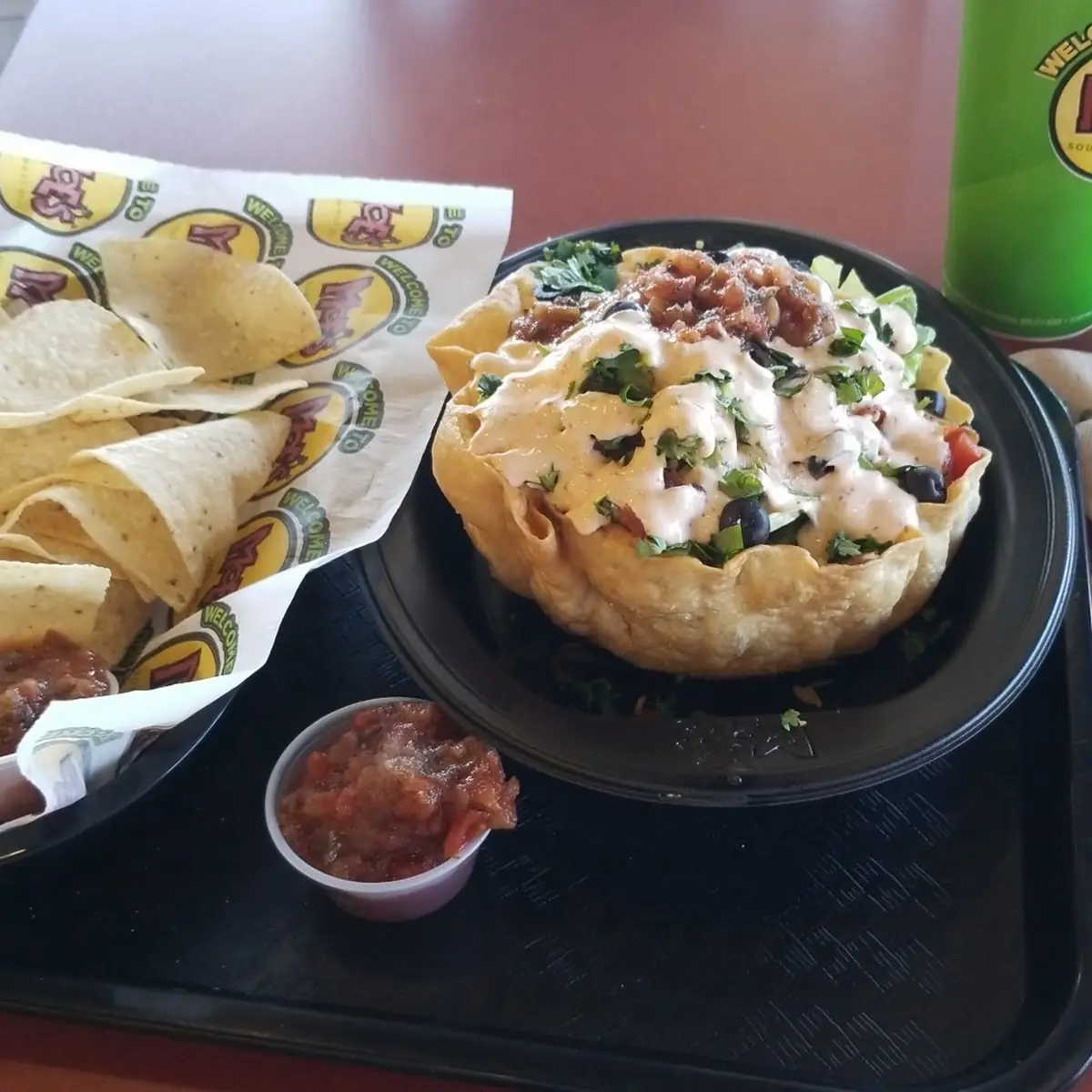 Close Talker Shredded Chicken Taco Salad