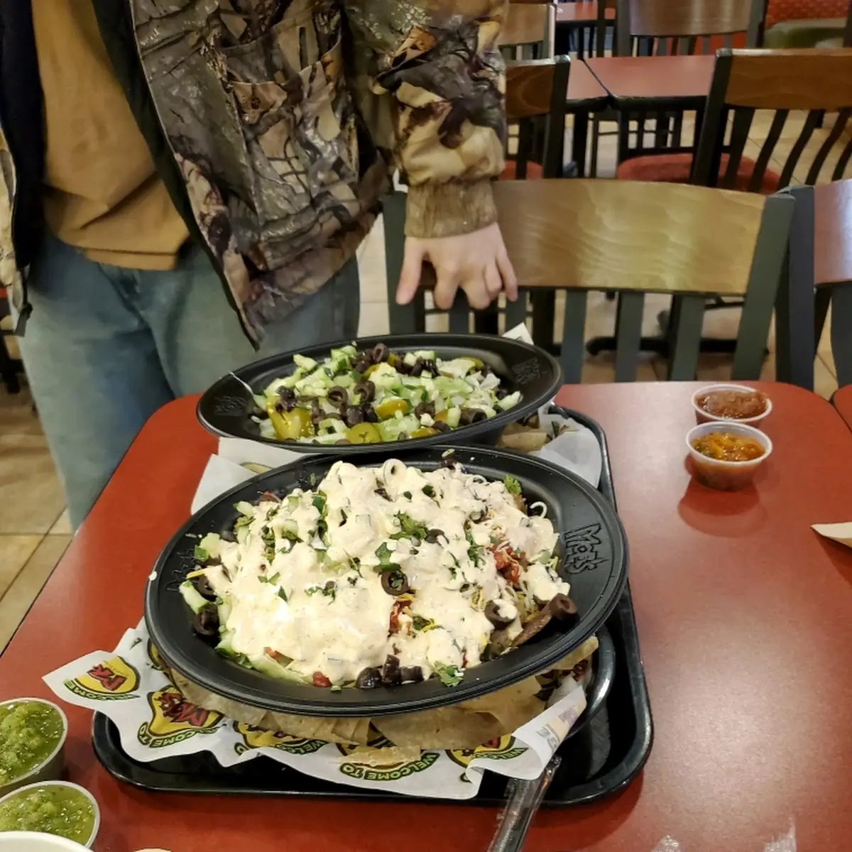 Taco Salad Drowning in Chipotle Ranch Dressing