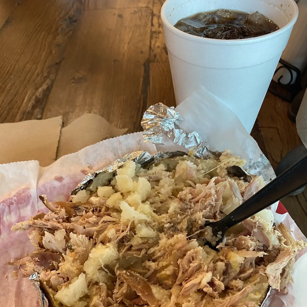 Baked Potato with Pulled Pork