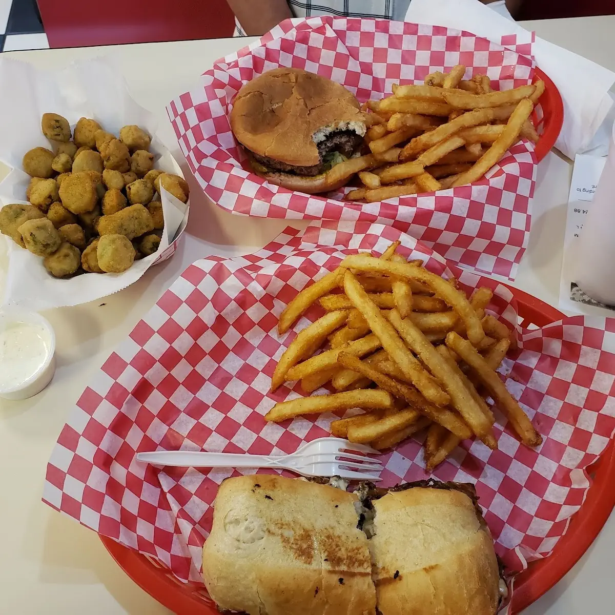 Burger and Philly Cheese Steak Roll