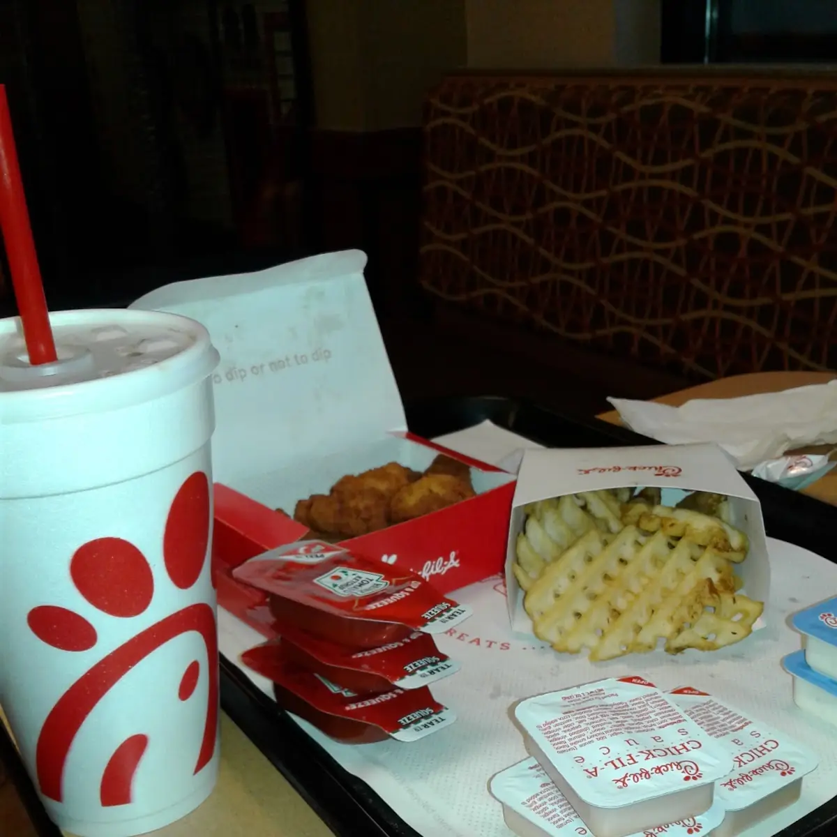 Nuggets and Waffle Fries