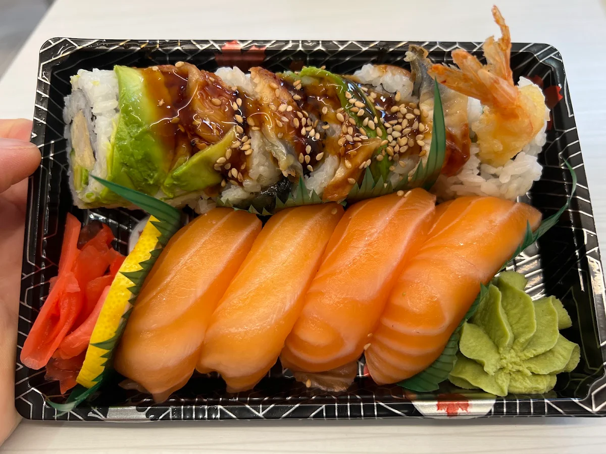 Black Dragon Roll and Salmon Sushi, Mac’s Sushi
