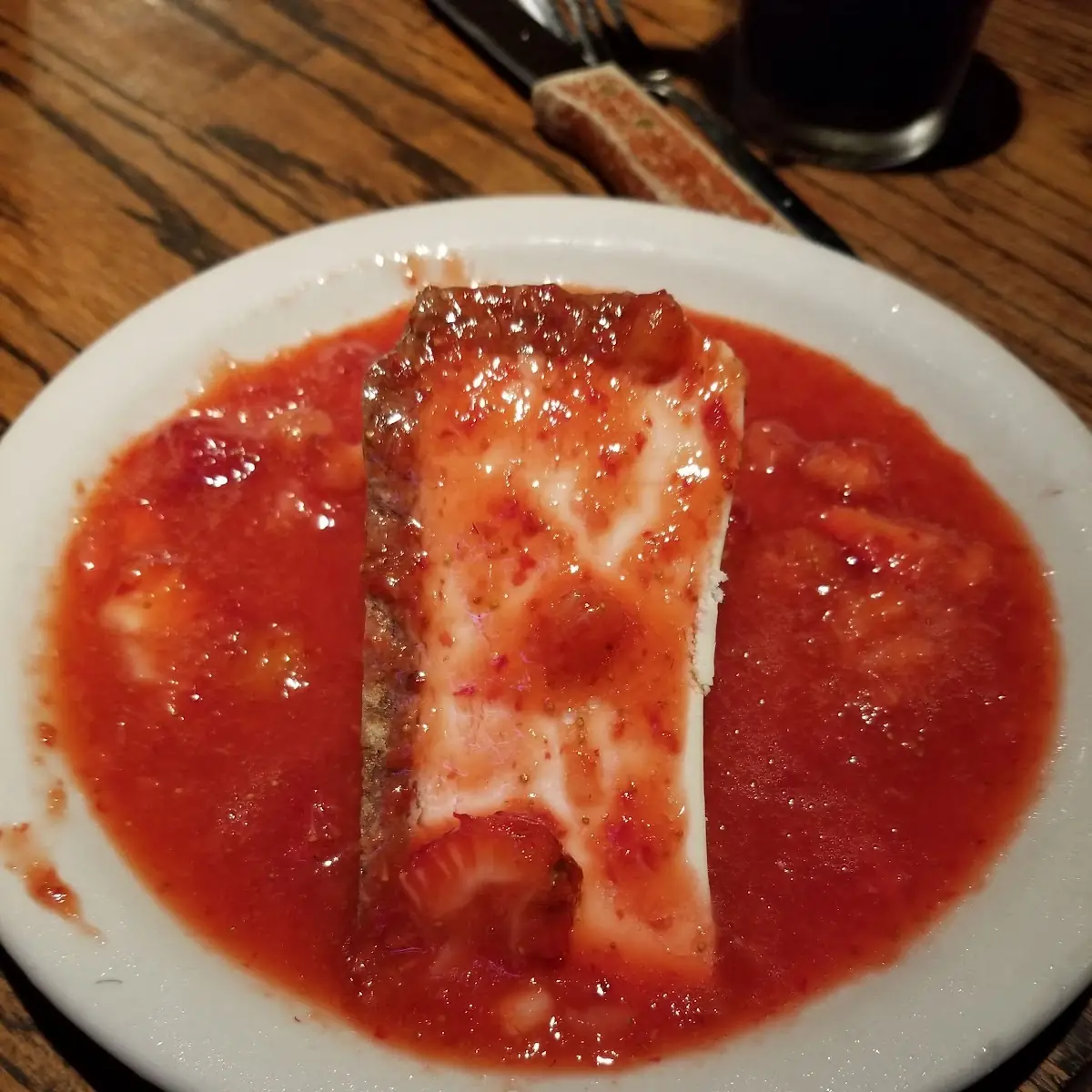 Cheesecake with Real Strawberry Glaze