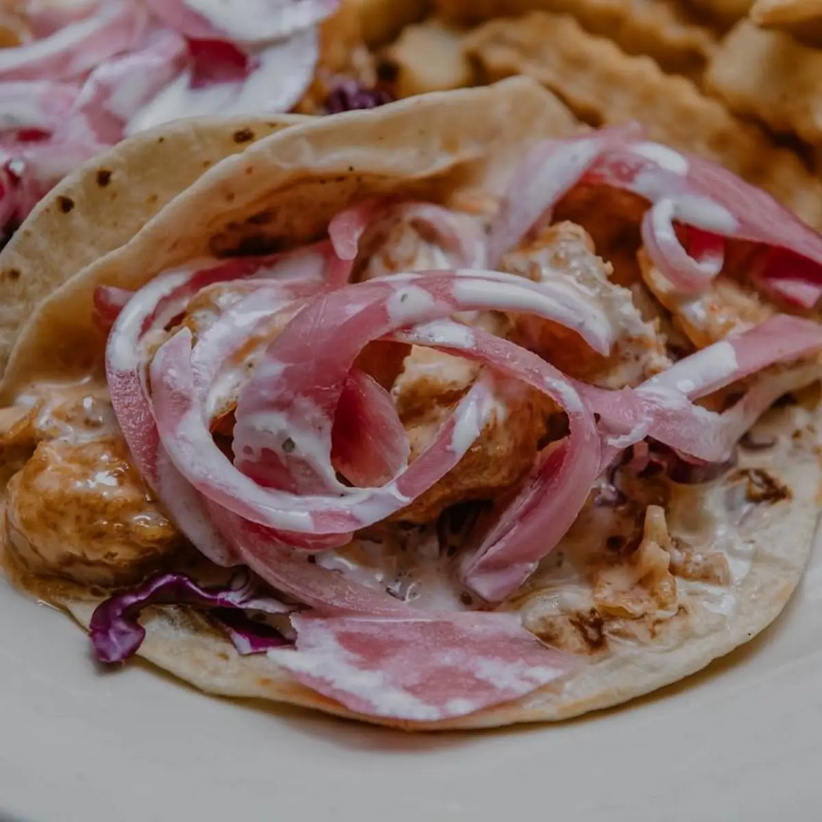 With Pickled Red Onion