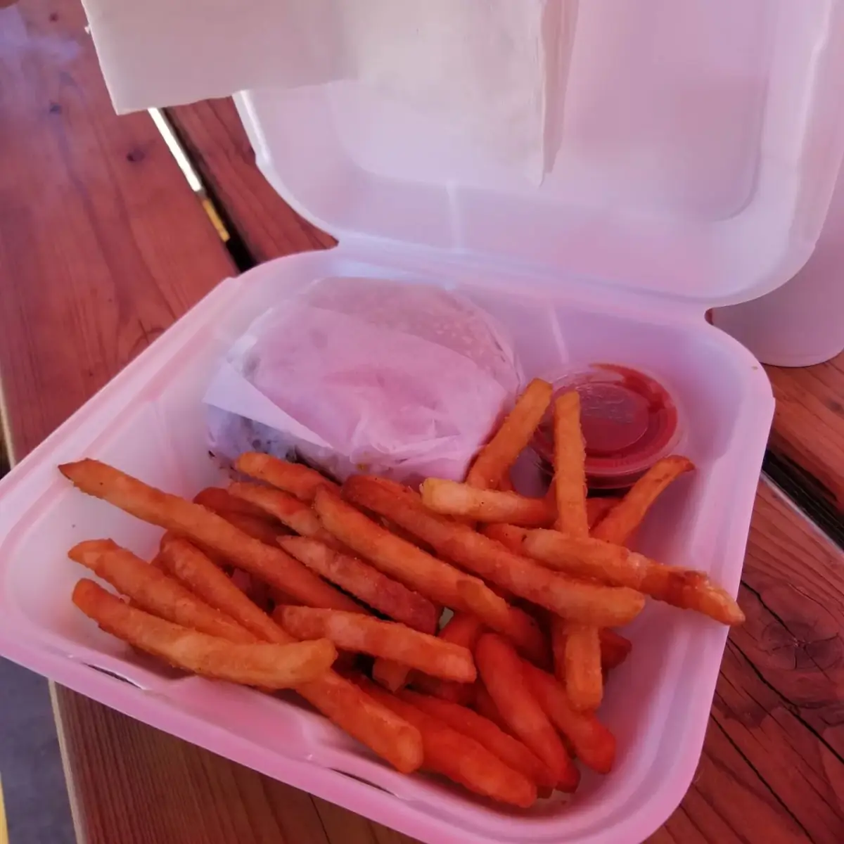 Mushroom Swiss Burger & Fries